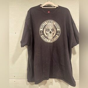 Harley Owners Group Black Graphic T-Shirt for Men